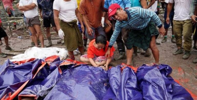 160 Lebih Tewas, Longsor di  Tambang Giok Myanmar Seperti Tsunami
