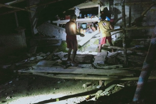 Imbas Gempa Sulut M 7,1,  Sejumlah Bangunan Rusak
